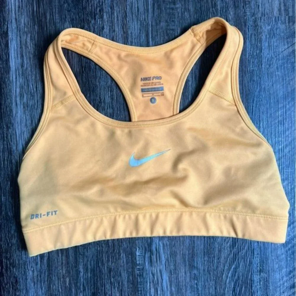 Nike neon orange sports bra - size small